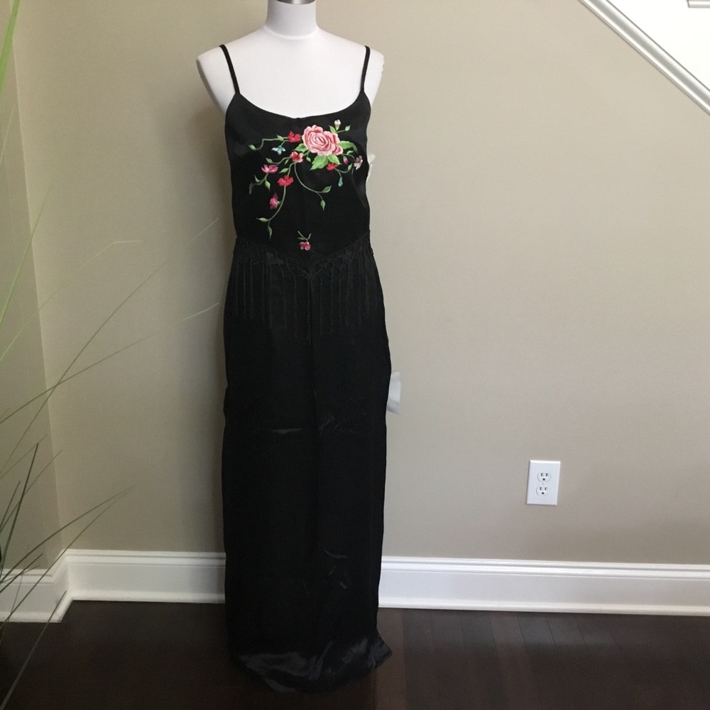 ARIANNA RACHEL KAYE embroidered fringe dress 12 - Picture 1 of 8